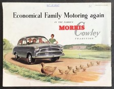 MORRIS COWLEY 1200 Car Sales Brochure Jan 1956 #H&E 5593
