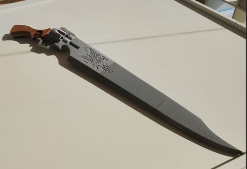 Ff7 full scale gun blade - scale,