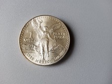 1986 SILVER MEXICO 1 ONZA LIBERTAD 1 OZ..999 SILVER 