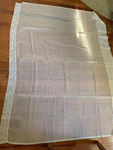 White sheer curtain panels - white,
