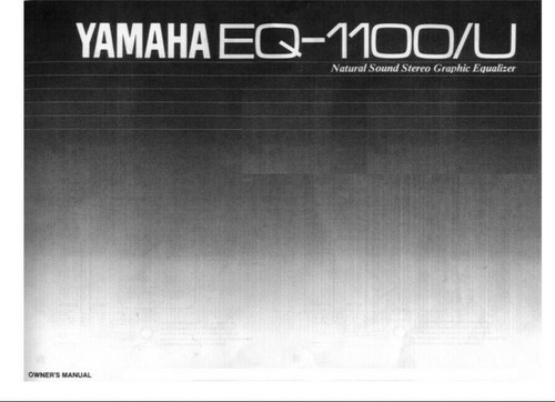 Yamaha 1100 stereo graphic - eq-1100,