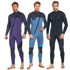 3mm Neoprene Full Body Wetsuit Mens One-piece Keep Warm Diving Surfing Swim Suit