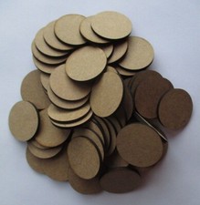 25mm / 1 inch MDF discs -