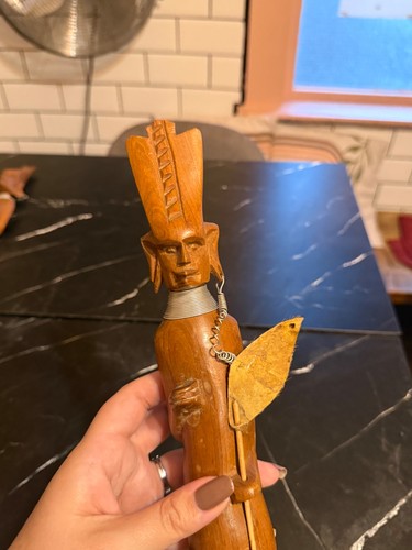 Antique african wood carvings - wood,