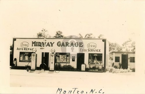 Midway garage esso gas - &,
