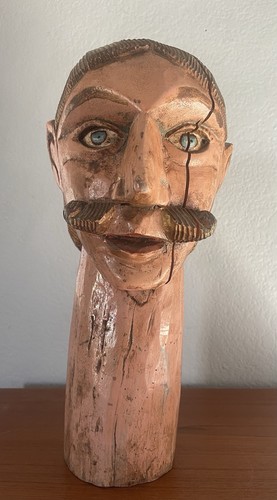 Antique mannequin head bust - head,