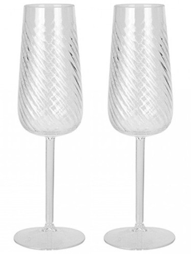 Plastic twist prosecco glass - twist,