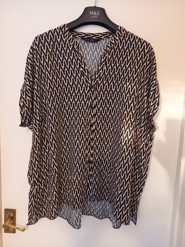 Evans blouse size chevron - blouse,