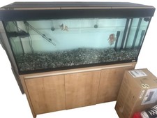 Fluval Roma 240 BT LED Aquarium Oak & Cabinet Fish Tank