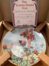 Gresham decorative plate "The Red Clover Fairy" from 'The Flower Fairies Year'