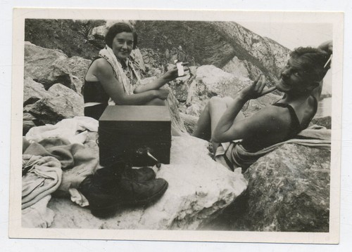 Couple beach with - beach, portable