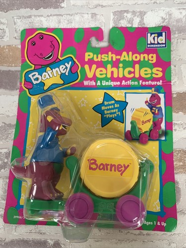 Barney push along vehicles - barney, push-along
