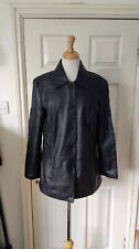 Miss Sixty Black Biker Leather Jacket Size M *VGC*