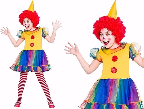 Child cute little clown big - child,