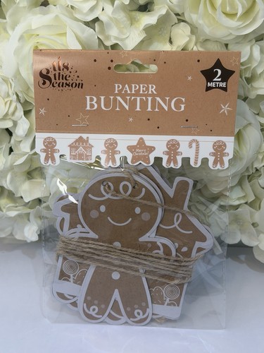 Christmas paper bunting - 2m,