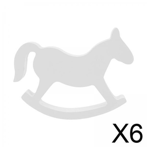 6pack wooden rocking horse - wooden,