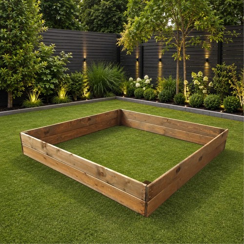Large raised wooden - wooden, vegetable