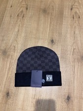 Louis Vuitton Néo Petit Damier Beanie Dark Grey