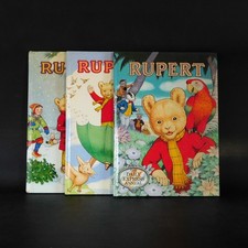 THREE VINTAGE RUPERT THE BEAR