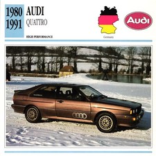 Audi Quattro, 1980-1991
