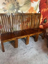 4 dark mango solid wood dining