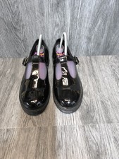 Clarks Ladies Black Patent Leather T Bar   Shoes UK Size 5.5