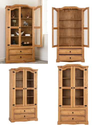 Wooden display unit distressed - display,