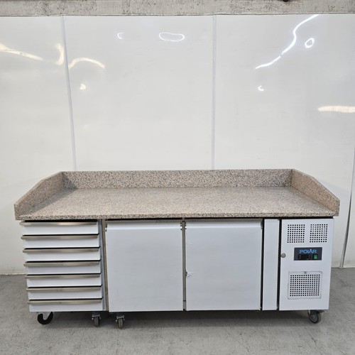 Pizza prep fridge stainless - pizza,