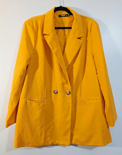 Missguided mustard blazer size - missguided,