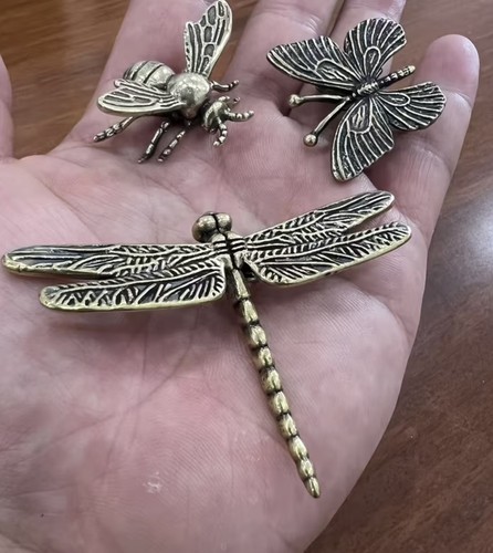 Set brass dragonfly - set, 3