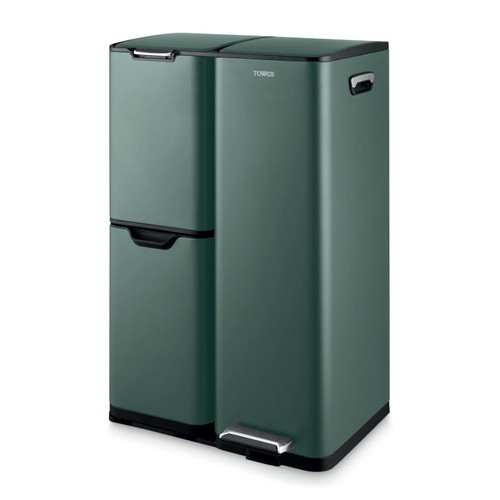 Tower recycling pedal bin - tower,
