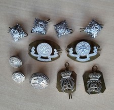 Vintage Ambulance St. John Association Uniform Cap badges Red Cross Medical