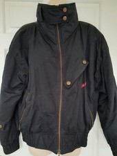 HEAD Ski Jacket Womens SMALL Padded Black Puffer Snow Retro VINTAGE 90s Y2K