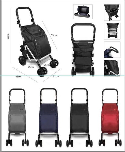 Folding shopping trolley - folding,