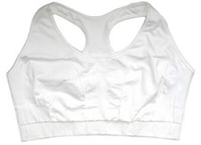 Adidas Adishe Surfinia 2XL White Climacool Impact Level 3 Seamless Sports Bra