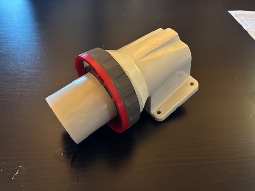Gewiss 63a 415v 3ph angled - 3ph+n+e,