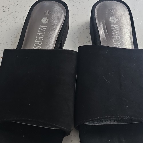 Pavers womens black - black, mule