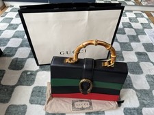 Gucci Dionysus Bamboo Shoulder Bag Medium Black/Green/Red Leather
