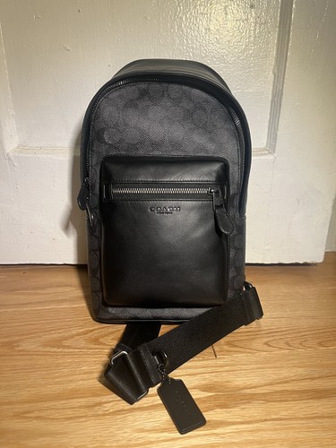 Coach signature canvas sling - signature,