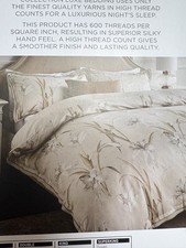 BNWT RRP £100 NEXT Collection Luxe 100% Cotton King Size Duvet Set Cover 600 TC
