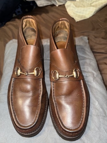 Gucci brown leather bit - brown,