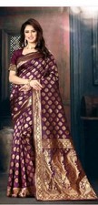 Banarasi silk saree Designer Pakistani wedding Bollywood formal indian sari