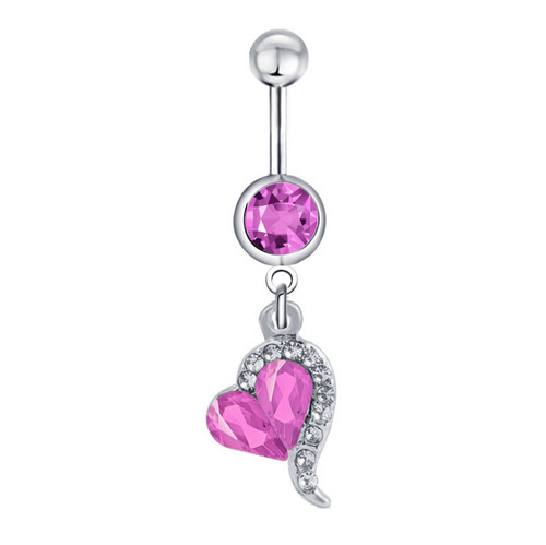 Belly bars button piercing bar - button,