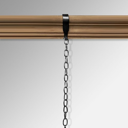 Moulding black steel chain - black,