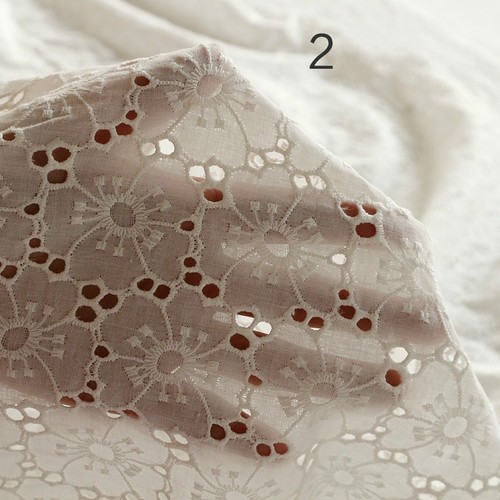 White hollow lace cotton - hollow,