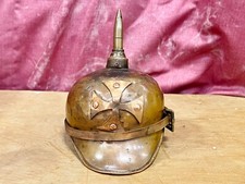 VINTAGE ANTIQUE COPPER BRASS WW1 TRENCH ART GERMAN HAT PICKELHAUBE