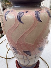 vintage rochamp table lamp - flamingo design. Immaculate condition. 20 inch tall