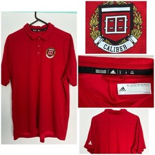 Adidas Polo Shirt Dark Red Caliber Harvard Design Logo Polo Shirt Men’s Size XL