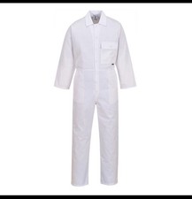 Portwest Standard Coverall Comfort Elasticated Waist Side Pockets Boiler Suit -L