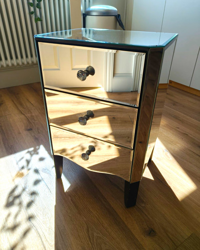 Dunelm viola mirrored bedside - dunelm,